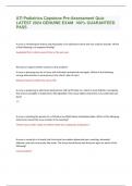 ATI Pediatrics Capstone Pre-Assessment Quiz LATEST 2024 GENUINE EXAM  100&percnt; GUARANTEED PASS