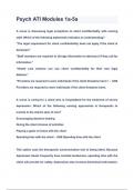 Psych ATI Modules 1a-5a Questions & Answers 2024&lpar;A&plus;GRADED 100&percnt;VERIFIED&rpar;