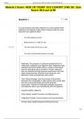 Module 2 Exam&colon; HESI VN TXGRP 1912 COHORT &lpar;VNE 39&rpar;  Quiz Score&colon; 89&period;5 out of 99