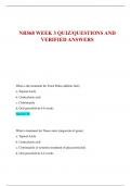 NR568 WEEK 3 QUIZ&sol;QUESTIONS AND  VERIFIED ANSWERS