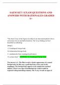 SAEM SET 1 EXAM QUESTIONS AND  ANSWERS WITH RATIONALES GRADED  A&plus;