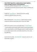 CALT EXAM Questions and Answers &lpar;Latest Update 2023&rpar; Verified Answers &lpar;230 Questions&rpar;