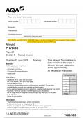 2023 AQA A-level PHYSICS 7408&sol;3BB Paper 3 Section B Medical Physics Question Paper & Mark scheme &lpar;Merged&rpar; June 2023 &lbrack;VERIFIED&rsqb;