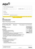 2023 AQA AS PSYCHOLOGY 7181&sol;2 Paper 2 Psychology in context Question Paper & Mark scheme &lpar;Merged&rpar; June 2023 &lbrack;VERIFIED&rsqb;