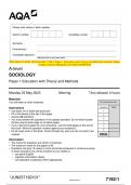 2023 AQA A-LEVEL SOCIOLOGY 7192&sol;1 Paper 1 Education with Theory and Methods Question Paper & Mark scheme &lpar;Merged&rpar; June 2023 &lbrack;VERIFIED&rsqb;