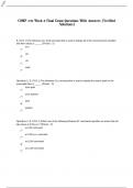 COMP230 WEEK 8 FINAL EXAM QUESTIONS WITH ANSWERS (VERIFIED SOLUTIONS)