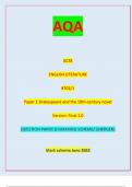 AQA-GCSE ENGLISH LITERATURE 8702/1 Paper 1 Shakespeare and the 19th-century novel Version: Final 1.0 IB/M/Jun23/E8 8702/1 QUESTION PAPER & MARKING SCHEME/ [MERGED] Marl( scheme June 2023