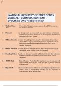 (NATIONAL REGISTRY OF EMERGENCY MEDICAL TECHNICIANS)NREMT - Everything ONE needs to know