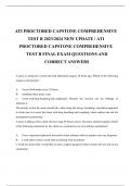 ATI PROCTORED CAPSTONE COMPREHENSIVE TEST B 2023/2024 NEW UPDATE / ATI PROCTORED CAPSTONE COMPREHENSIVE TEST B FINAL EXAM QUESTIONS AND CORRECT ANSWERS