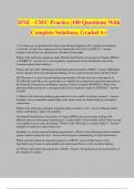 IFSE - CIFC Practice |100 Questions| With Complete Solutions, Graded A+