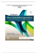 Test Bank for Lehne’s Pharmacotherapeutics for Advanced Practice Nurses and Physician Assistants 2nd Edition Rosenthal UPDATED VERSION
