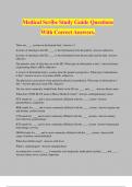 Medical Scribe Study Guide Questions With Correct Answers&period;
