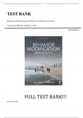 Test Bank For Behavior Modification What It Is and How to Do It 11th Edition by Garry Martin, Joseph J. Pear||ISBN NO:10,X||ISBN NO:13,978-6||All Chapters||Complete Guide A+