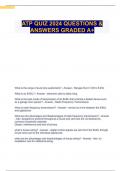 ATP QUIZ 2024 QUESTIONS & ANSWERS GRADED A+