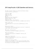 RN Comp Practice A 2023 Questions and Answers&period; 
