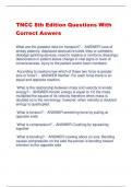 TNCC 8th Edition Questions With Correct Aswers