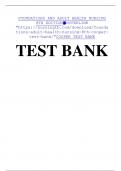 Adult Health Nursing 8th Cooper Test Bank/Latest Update 2024/Questions and Answers/A+ LEVEL.