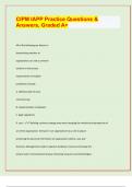 CIPM IAPP Practice Questions &  Answers&comma; Graded A&plus; EXAM PREDICTION PAPER 2024&sol;25