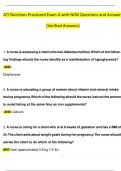 NGN ATI Nutrition Proctored 2023 Form A Exam Questions and Answers &vert; 100&percnt; Verified Answers