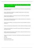PRN Exam 2 Study Guide Questions and Correct Answers