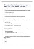Primerica Practice Exam Test A exam 2024 with 100% correct answers
