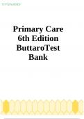 Primary Care 6th Edition ButtaroTest Bank 2024 UPDATES