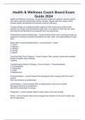 Health & Wellness Coach Board Exam Guide 2024