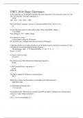 CBET 2014&lowbar; Basic Electronics&period;LATEST 2024 GRADED A PLUS
