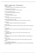 CBET &lpar; sample exam &lowbar; 50 questions &rpar;&period;LATEST 2024 GRADED A 