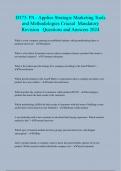 D373&colon; PA - Applies Strategic Marketing Tools  and Methodologies Crucial Mandatory  Revision Questions and Answers 2024