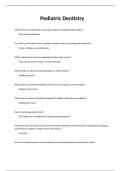 Pediatric Dentistr3 latestr 2024 graded a plus