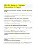 Principles of Pharmacology&colon; Exam 1