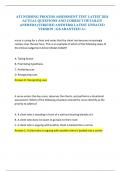 ATI NURSING PROCESS ASSESSMENT TEST LATEST 2024 ACTUAL QUESTIONS AND CORRECT DETAILED ANSWERS &lpar;VERIFIED ANSWERS&rpar; LATEST UPDATED VERSION &vert;GUARANTEED A&plus;
