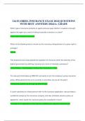214 FLORIDA INSURANCE EXAM 2024&vert; QUESTIONS WITH BEST ANSWERS 2024&sol;A&plus; GRADE