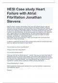 LATEST HESI Case study Heart Failure with Atrial Fibrillation Jonathan Stevens