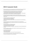 2024 LATEST HESI Community Health