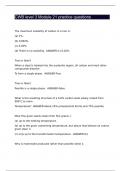 CWB level 3 Module 21 practice questions&vert;Questions with 100&percnt; Correct Answers &vert; Updated & Verified