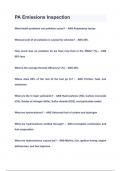 PA Emissions Inspection TEST Questions & Answers 2024&lpar;A&plus;GRADED 100&percnt;VERIFIED&rpar;