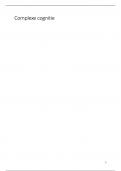 Met deze samenvatting is complexe cognitie&comma; alleen maar cognitie&period;