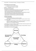 Environmental Toxicology - Samenvatting (VU Pre-master/minor/bachelor)