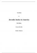 Test Bank For Juvenile Justice In America 9th Edition By Clemens Bartollas, Matthew Makarios (All Chapters, 100% Original Verified, A+ Grade) 
