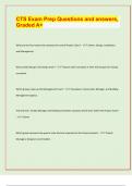 CTS Exam Prep Questions and answers&comma;  Graded A&plus; &sol; APPROVED EXAM PREDICTION PAPER&sol; 