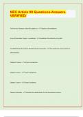 NEC Article 90 Questions-Answers&period;  VERIFIED&sol; &sol; APPROVED EXAM PREDICTION PAPER&sol; 
