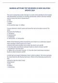 NURSING APTITUDE TEST REVIEWER &lpar;2&rpar; NEW SOLUTION UPDATE 2024