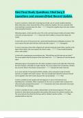 Hesi Final Study Questions&colon; Med Surg II &lbrack;questions and answers&rsqb;Most Recent Update