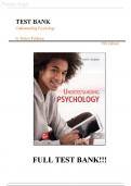 Test Bank For Understanding Psychology, 15th Edition by Robert Feldman||ISBN NO:10,1260829464||ISBN NO:13,978-1260829464||All Chapters||Complete Guide A+