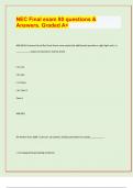 NEC Final exam 80 questions &  Answers&period; Graded A&plus; &sol; APPROVED EXAM PREDICTION PAPER&sol; 
