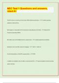NEC Test 1 Questions and answers&comma;  rated A&plus; &sol; APPROVED EXAM PREDICTION PAPER&sol; 