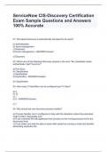 ServiceNow CIS-Discovery Certification Exam Sample Questions and Answers 100% Accurate