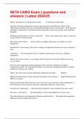 RETA CARO Exam | questions and answers | Latest 2024/25